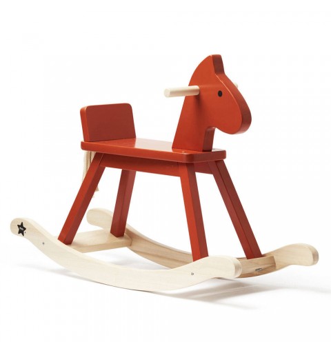 Kid's Concept - Koń na biegunach orange red CARL LARSSON